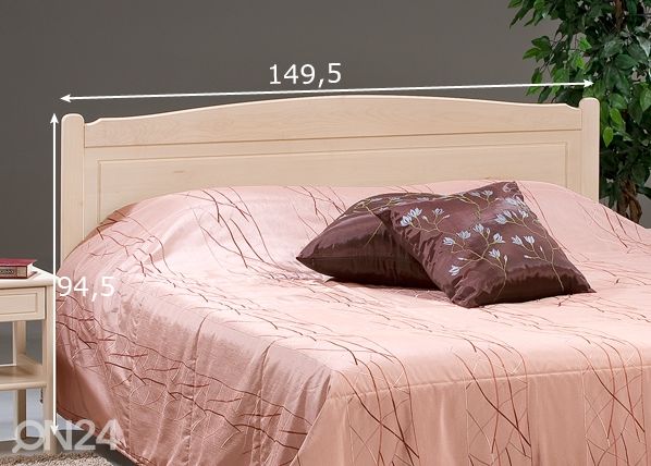 Runkopatjan pääty SUSANNA 140 cm mitat