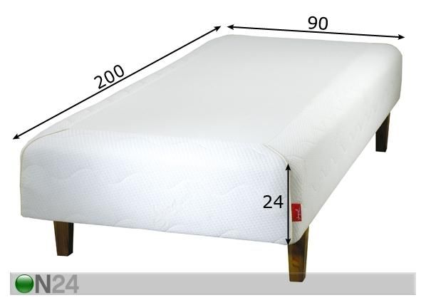 Runkosänky LUX 90x200 cm mitat