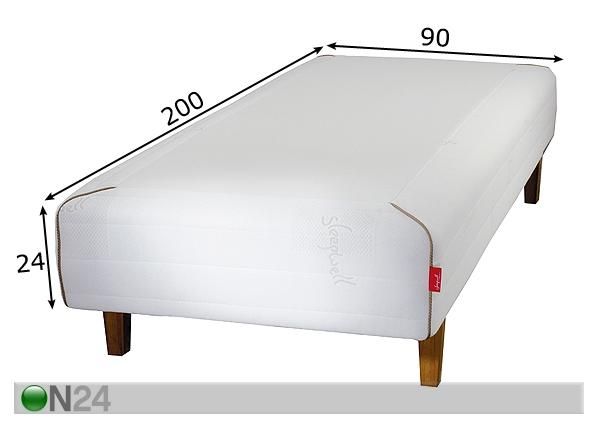 Runkosänky SPECIAL 90x200 cm mitat