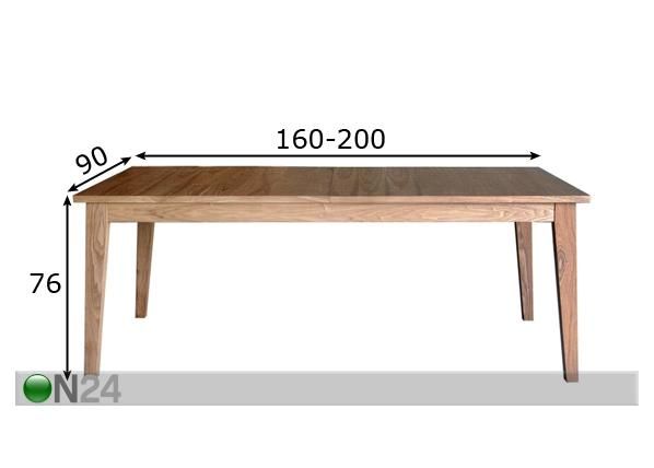 Ruokailupöytä mitat