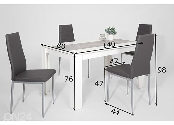 Ruokailuryhmä LILO mitat