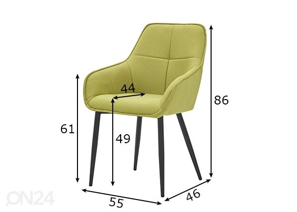 Ruokapöydän tuoli mitat