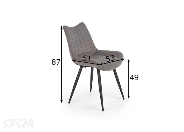 Ruokapöydän tuoli, 4 kpl mitat