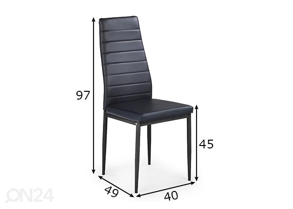 Ruokapöydän tuoli, 4 kpl mitat