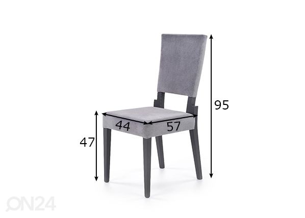 Ruokapöydän tuoli, 6 kpl mitat
