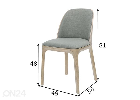 Ruokapöydän tuoli Arch mitat