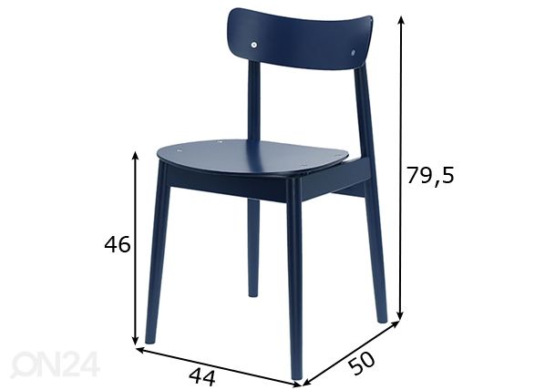Ruokapöydän tuoli Nopp mitat