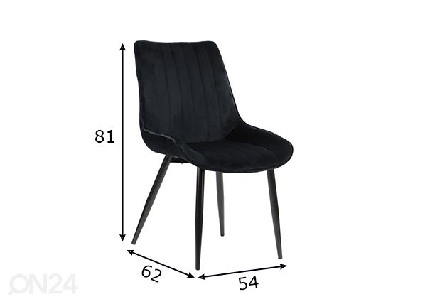 Ruokapöydän tuolit 4 kpl mitat