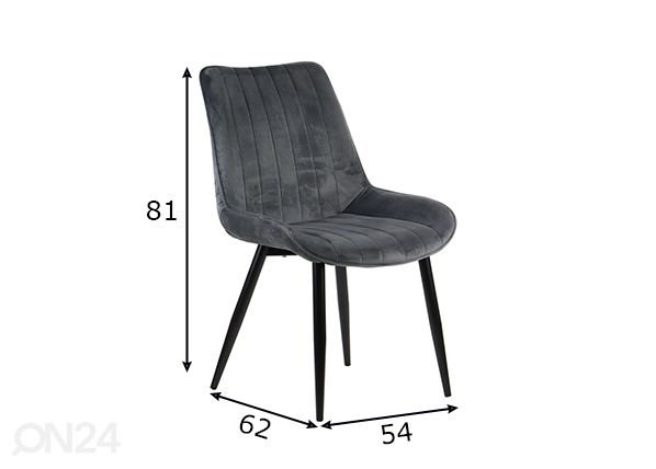 Ruokapöydän tuolit 4 kpl mitat