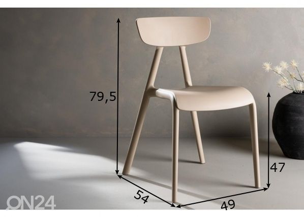Ruokapöydän tuolit Ursholmen, 2 kpl mitat