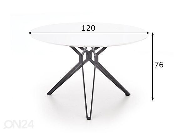 Ruokapöytä mitat