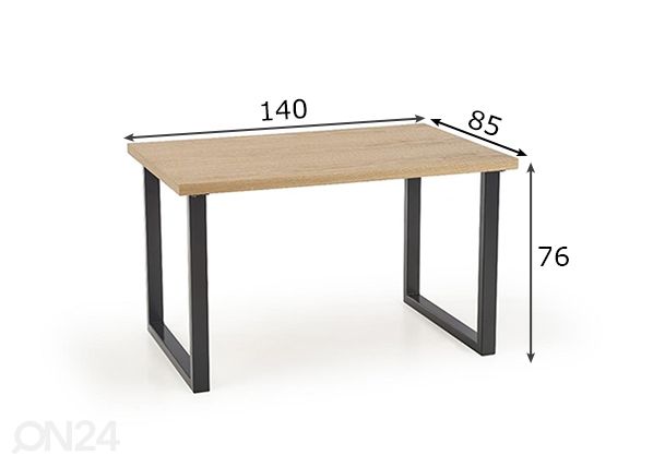 Ruokapöytä mitat