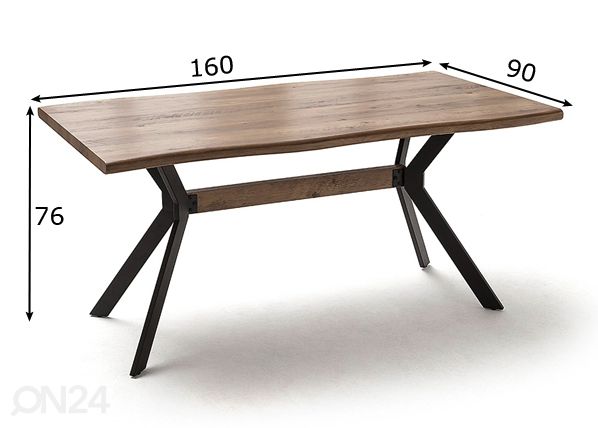 Ruokapöytä Kerala 160 mitat