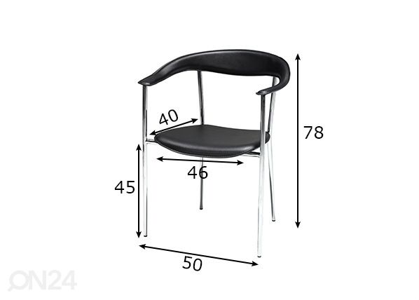Ruokatuoli KATJA mitat
