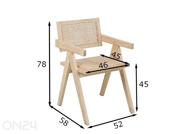 Ruokatuoli Kenas mitat
