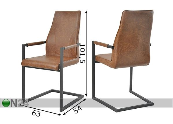 Ruokatuolit 2 kpl mitat