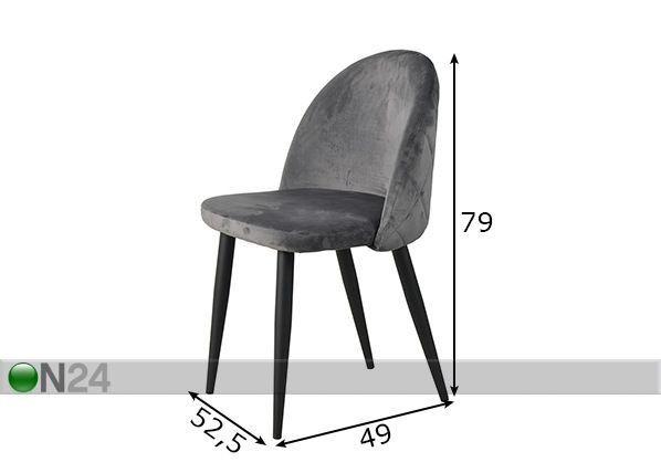 Ruokatuolit Sit 2 kpl mitat