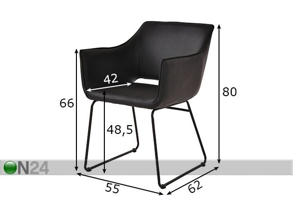 Ruokatuolit Sit 2 kpl mitat