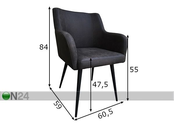Ruokatuolit Sit 2 kpl mitat