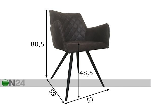 Ruokatuolit Sit 2 kpl mitat