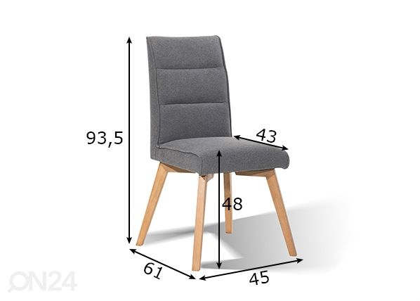 Ruokatuolit Sit 2 kpl mitat