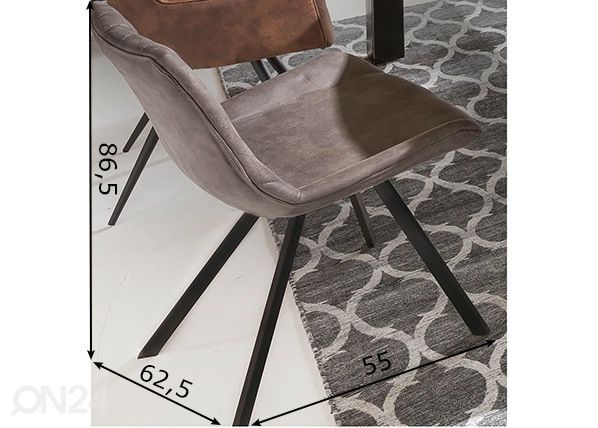 Ruokatuolit Sit 2 kpl mitat