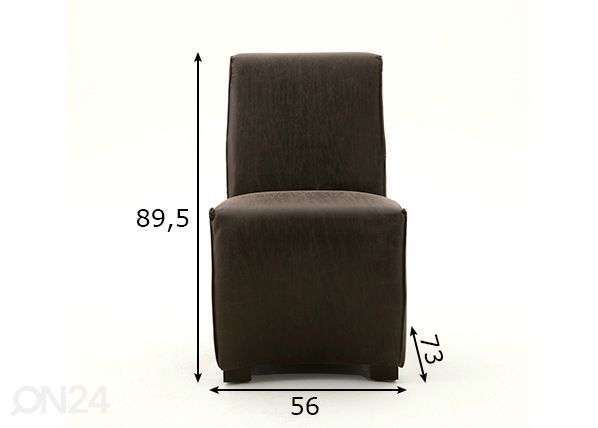 Ruokatuolit Sit, 2 kpl mitat