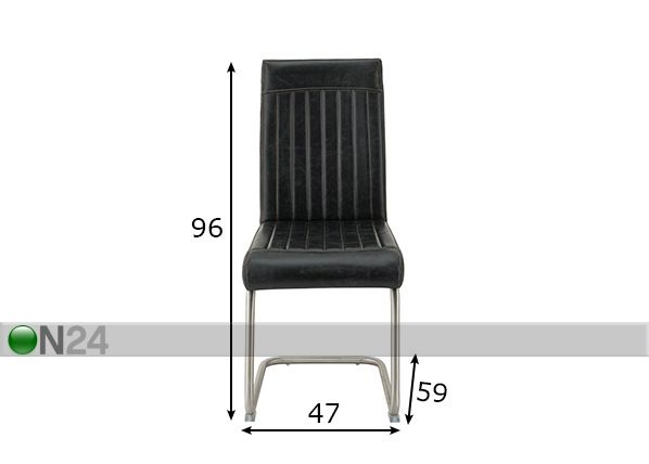 Ruokatuolit Sit, 2 kpl mitat