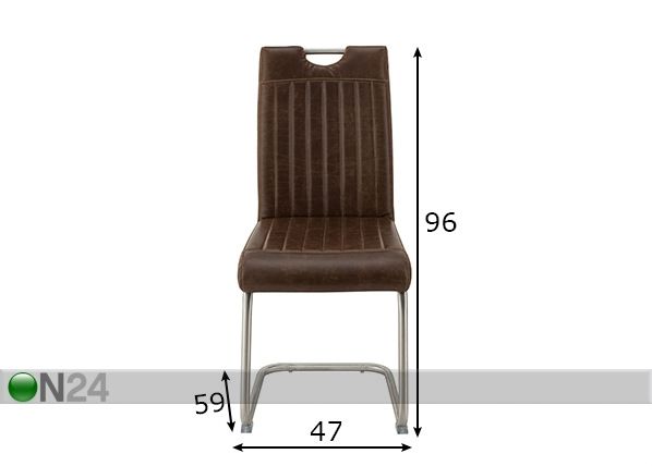 Ruokatuolit Sit, 2 kpl mitat