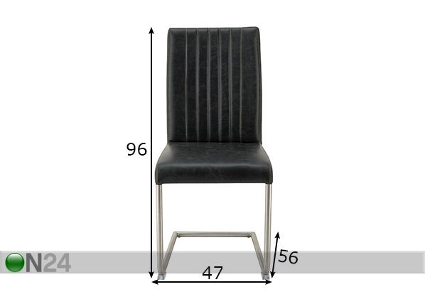 Ruokatuolit Sit, 2 kpl mitat