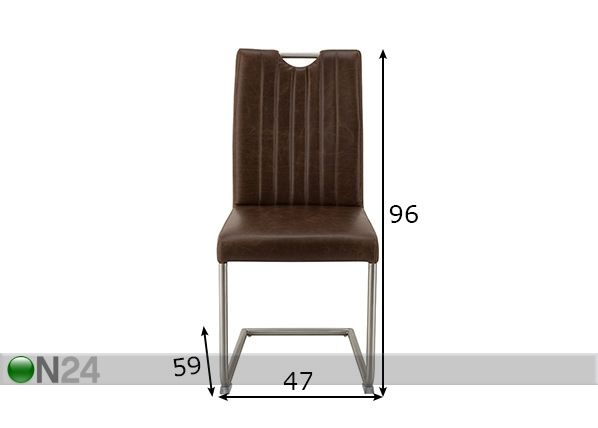 Ruokatuolit Sit, 2 kpl mitat