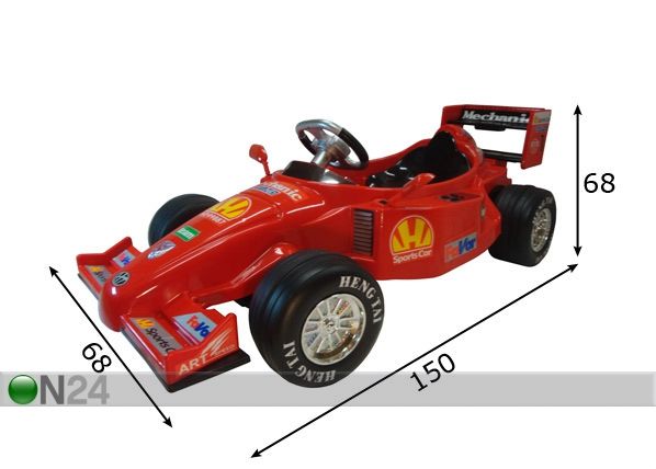 Sähköauto FORMULA mitat