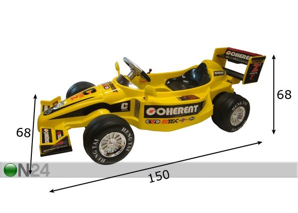 Sähköauto FORMULA mitat