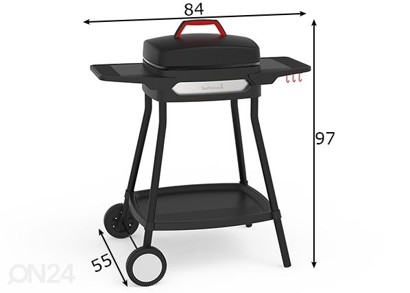 Sähkögrilli Barbecook Alexia 5111 mitat