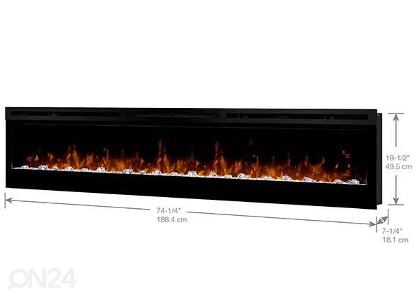 Sähkötakka seinälle Dimplex Linear Prism 74 mitat