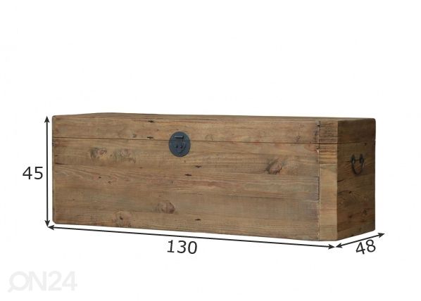 Säilytysarkku mitat