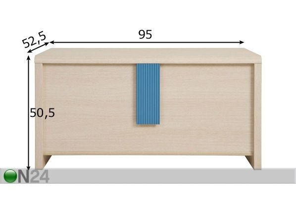 Säilytysarkku mitat