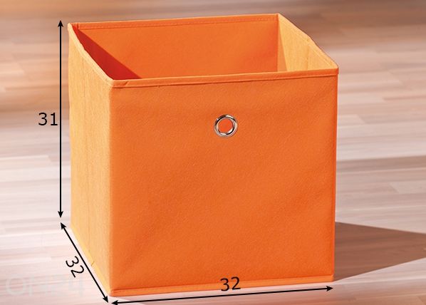 Säilytyslaatikko Winny 31x32x32 cm, oranssi mitat