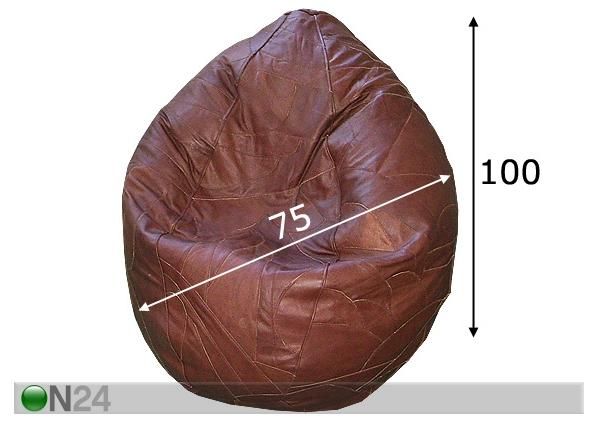 Säkkituoli 200L mitat