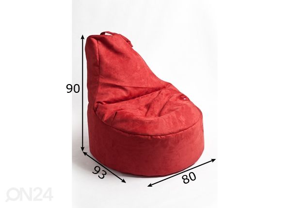 Säkkituoli 300 L mitat