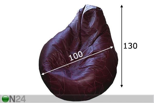 Säkkituoli 550L mitat
