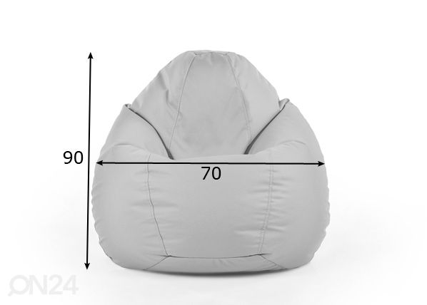 Säkkituoli Diana Active 150 L mitat