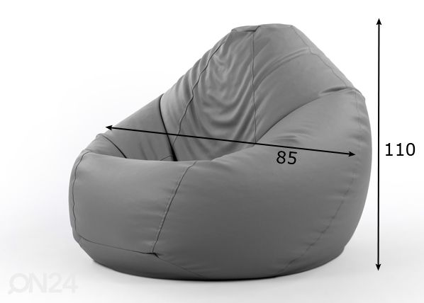 Säkkituoli Diana Original 250L mitat