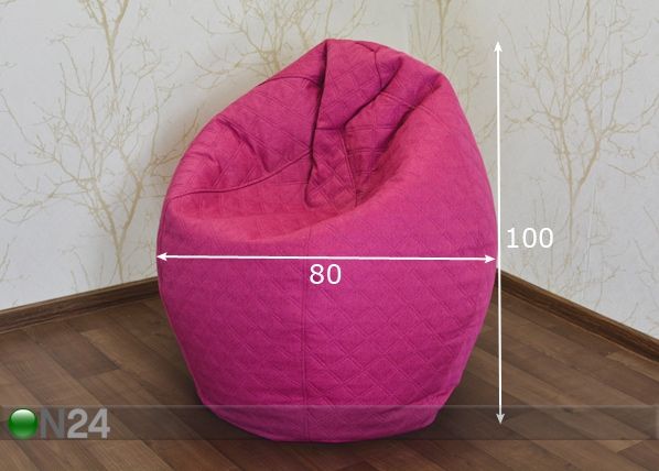 Säkkituoli Diana Style Premium 200L mitat