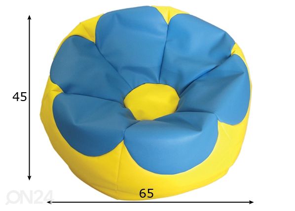 Säkkituoli Flower Medium 45x65 cm mitat