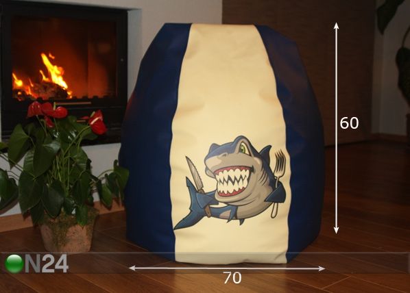 Säkkituoli HAI 200 l mitat