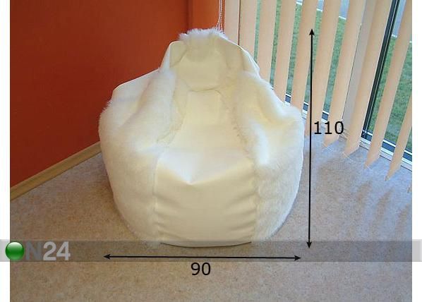 Säkkituoli HANDYLUX 250L mitat