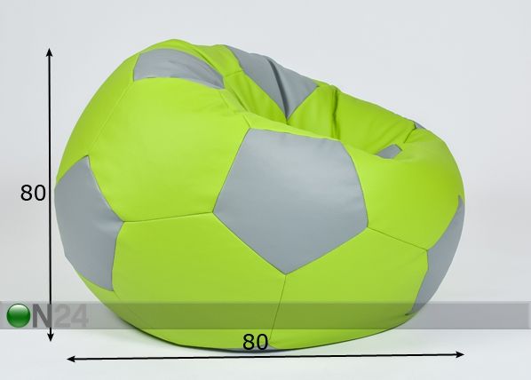 Säkkituoli Jalkapallo 190L mitat