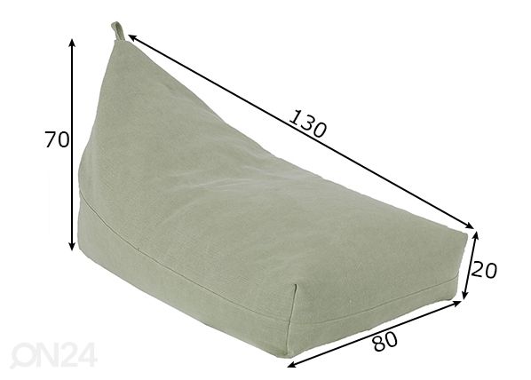 Säkkituoli Jute mitat