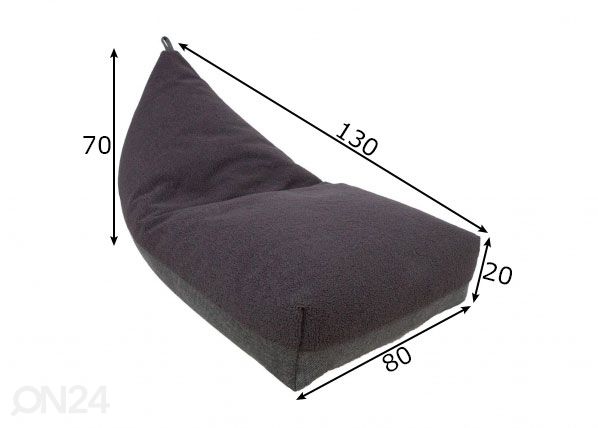 Säkkituoli Lamb Bag mitat